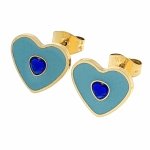 gold earrings made of stainless steel