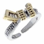 gold ring 17,00mm. gold-plated engagement xuping