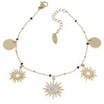 BRACELET GOLD CELEBRITY STAINLESS STEEL