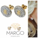 gold earrings made of stainless steel