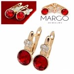 exclusive swarovski gold-plated earrings