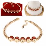 gold bracelet for a gold-plated leg