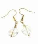 gold earrings made of stainless steel
