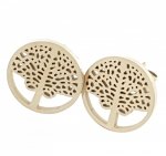 gold earrings made of stainless steel