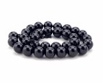 1734 Turmalin czarny kamień naturalny kula 6mm sznur 19cm