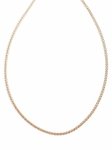 2882 Złoty łańcuszek 45cm stal chirurgiczna rose gold