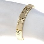 3289 Bransoletka elegancka złota 17+2cm pozłacana 14k 