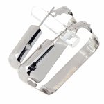 3579 Srebrne kolczyki pozłacane 18k Xuping wiszące kwadraty