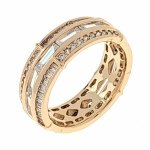 1628c Pierścionek 18,60mm złoty zaręczynowy pozłacany 18k Xuping
