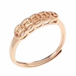 sz305   Pierścionek 17,60mm złoty zaręczynowy pozłacany 18K Xuping
