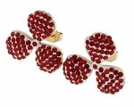 3251b  Kolczyki złote stal chirurgiczna 316L nierdzewna Viki lady