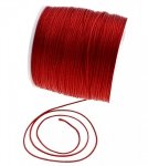 20 Sznurek jubilerski nylonowy czerwony 0,8mm 2metry