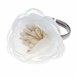 3035 Pierścionek regulowany kwiatek lato wakacje kwiat rozmiar uniwersalny