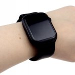 Smartwatch Ultimate T500 Hlwatch PRO LSSD zegarek wygodny sylikonowy pasek czarny