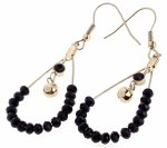 1906 Kolczyki złote stal chirurgiczna wiszące celebrytki 