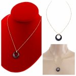 @021b Złoty łańcuszek 45+5 naszyjnik stal chirurgiczna celebrytka 