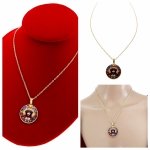 @2607 Złoty łańcuszek naszyjnik 45+5 stal chirurgiczna 316L nierdzewna medalik