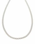 2468 Srebrny łańcuszek 60cm 3,6mm pozłacany białym złotem Xuping 
