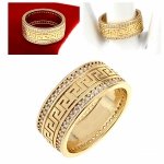 0404 Pierścionek złoty zaręczynowy błyszczący cyrkonie pozłacany 14k Viki Lady 