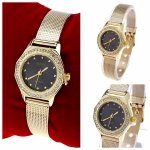 038 Ekskluzywny damski złoty zegarek błyszczący Kurren klasyk stal chirurgiczna