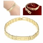 325A Bransoletka złota elegancka 20cm pozłacana 14k Viki Lady