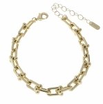 1138 Bransoletka elegancka złota 17+5cm pozłacana 14k 