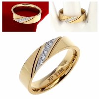 Ring 19,00 mm, goldener Edelstahl 