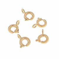 GOLD PLATED GOLD PLATED CARABINER 9MM FOR BRACELET OR CHAIN 