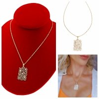 GOLD CHAIN NECKLACE celebrity STAINLESS STEEL 