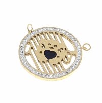 gold pendant stainless steel 