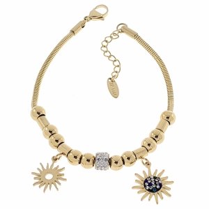 BRACELET GOLD CELEBRITY NEREZOVÁ OCEL