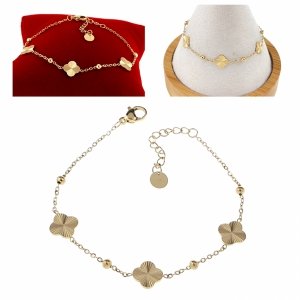 BRACELET GOLD CELEBRITY NEREZOVÁ OCEL 
