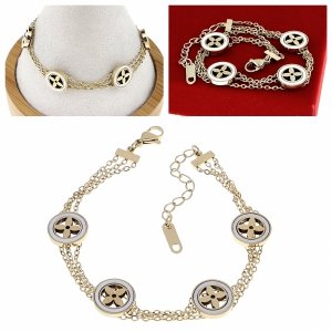 BRACELET GOLD CELEBRITY NEREZOVÁ OCEL