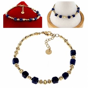 BRACELET GOLD CELEBRITY NEREZOVÁ OCEL 