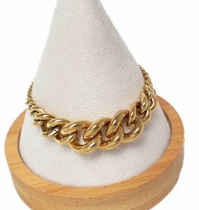 BRACELET GOLD CELEBRITY NEREZOVÁ OCEL