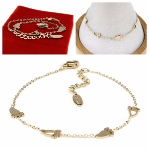 BRACELET GOLD CELEBRITY NEREZOVÁ OCEL