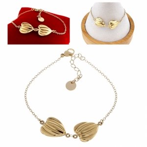 BRACELET GOLD CELEBRITY NEREZOVÁ OCEL