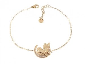 BRACELET GOLD CELEBRITY NEREZOVÁ OCEL