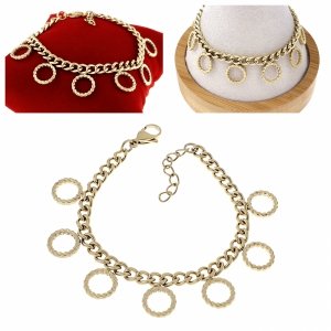 BRACELET GOLD CELEBRITY NEREZOVÁ OCEL
