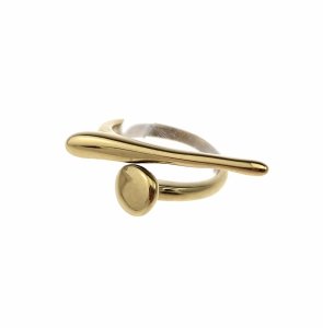 prstenec. 18,30 mm zlatá nerezová ocel