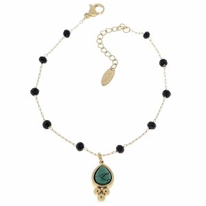 BRACELET GOLD CELEBRITY NEREZOVÁ OCEL
