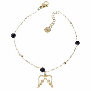 BRACELET GOLD CELEBRITY NEREZOVÁ OCEL