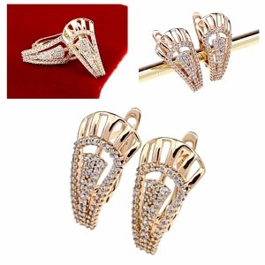 exklusive swarovski vergoldete ohrringe