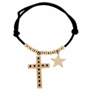 GOLDENES ARMBAND MIT EDELSTAHL