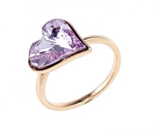 Goldring 16,30 mm. vergoldete Verlobung Xuping