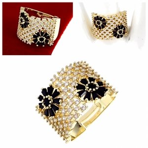 Goldring 17,00 mm. vergoldete Verlobung Xuping
