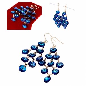 exklusive swarovski vergoldete ohrringe