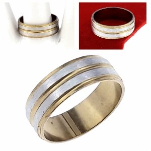Ring 19,00 mm, goldener Edelstahl