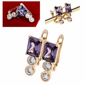 exklusive swarovski vergoldete ohrringe