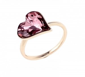 Goldring 19,00 mm. vergoldete Verlobung Xuping